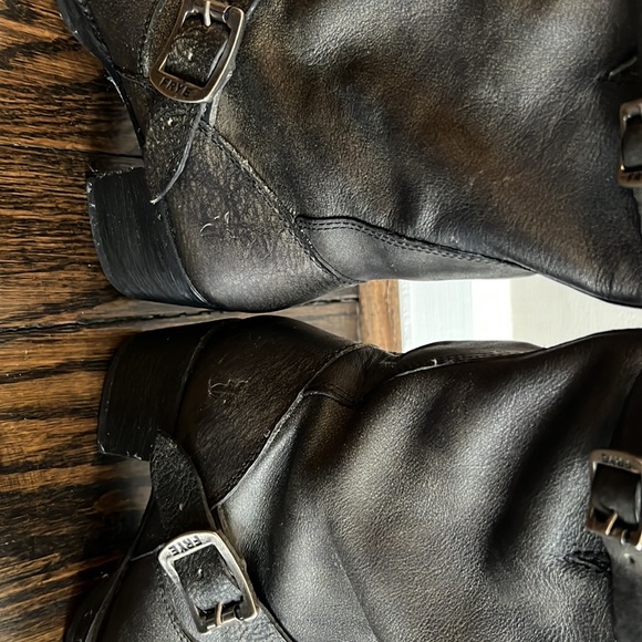 FRYE ENGINEER MOTO 7B Black/ Gold - Picture 7 of 14